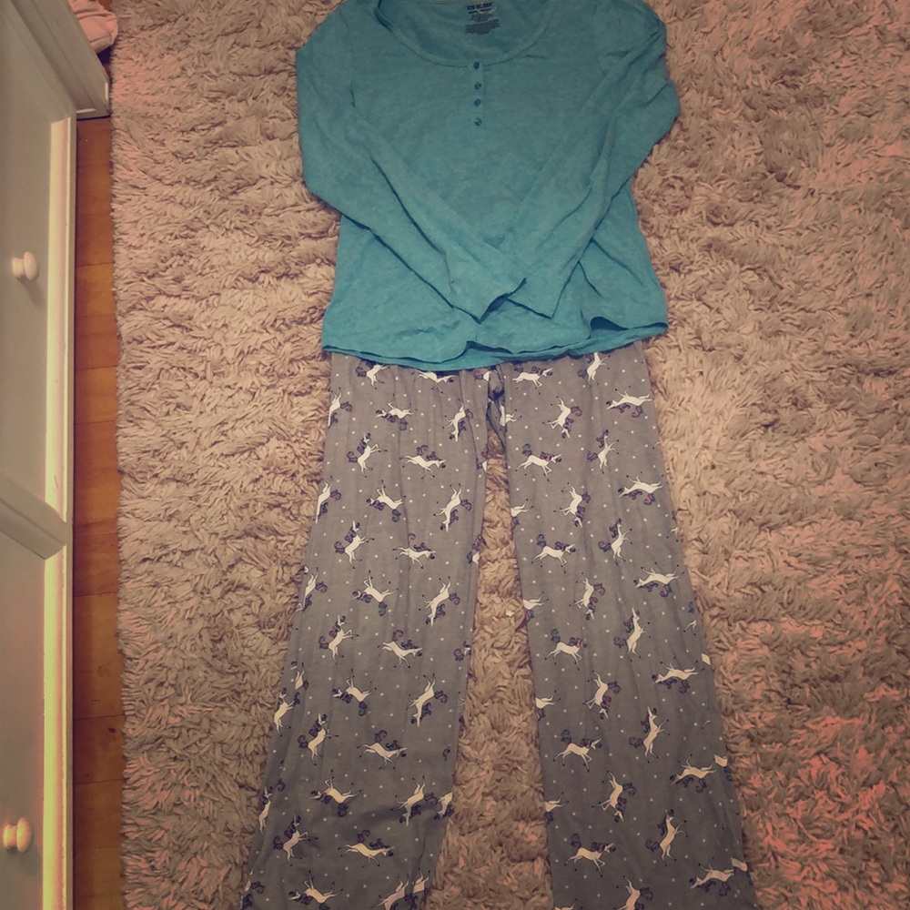 joe boxer unicorn pajama set